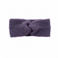 Stirnband Twist Teddy dark plum