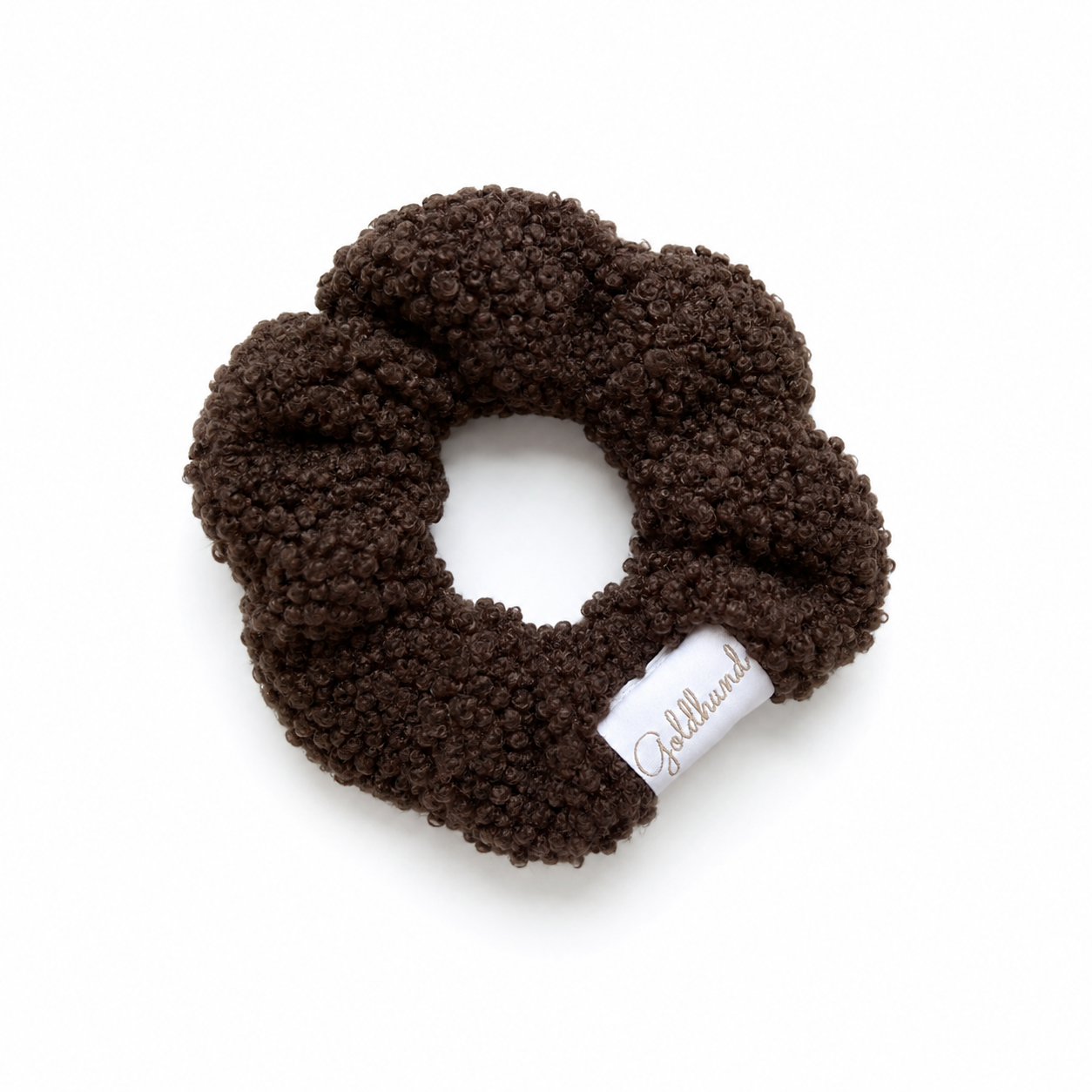 Scrunchie Teddy dunkelbraun