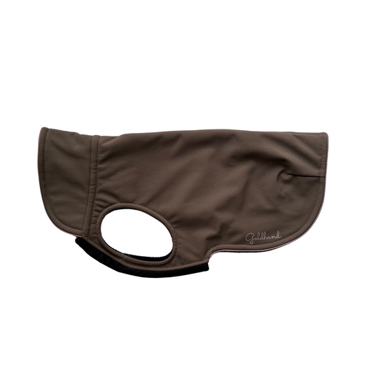 SALE warmer Hundemantel CosyShell warm taupe Gr 7, RL 39cm