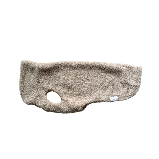 SALE CosyShirt warm Teddy beige Gr 5, RL 44cm