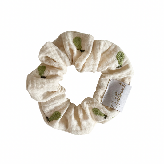 Scrunchie Musselin Birne