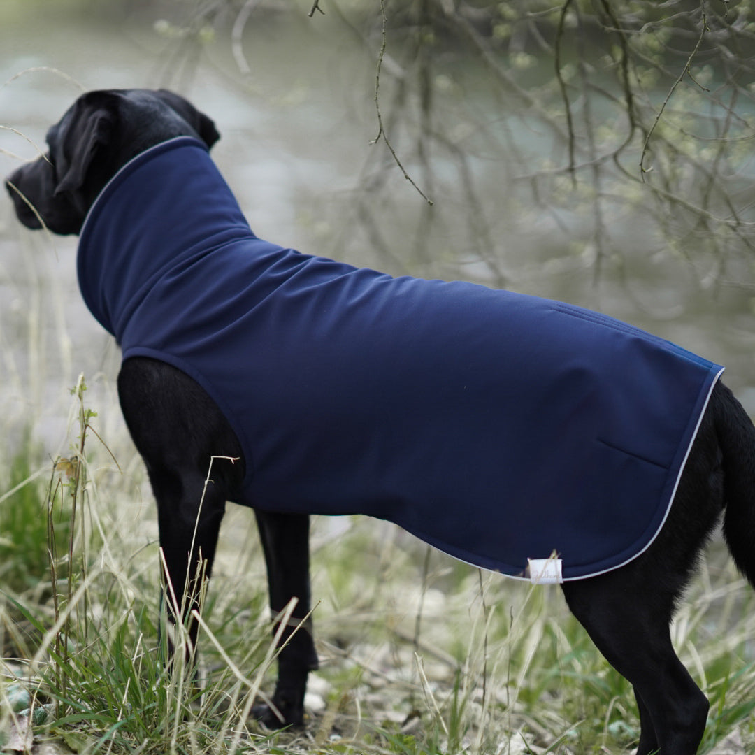 leichter Hundemantel CosyShell light dunkelblau