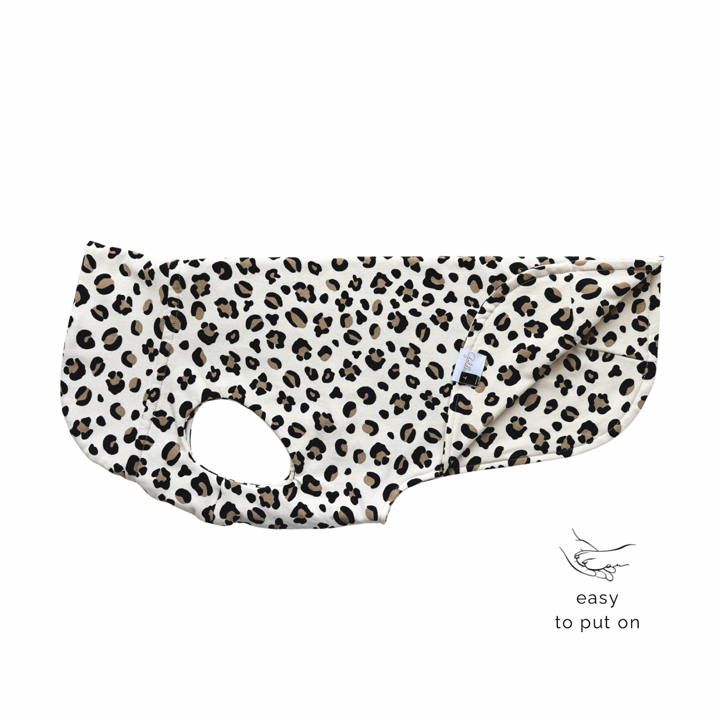 leichtes Hundeshirt CosyShirt light French Terry leo beige