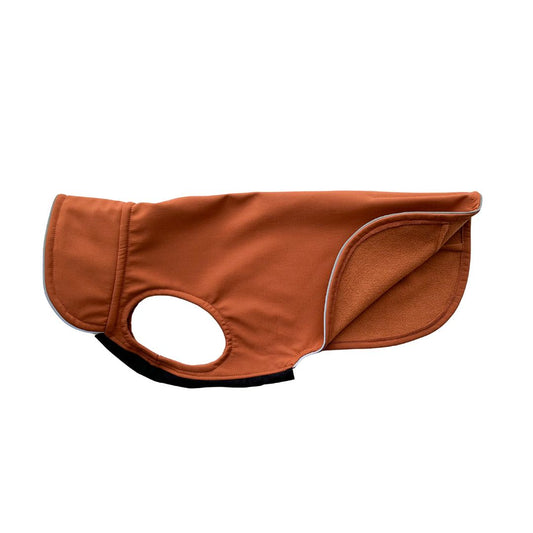 leichter Hundemantel CosyShell light cognac