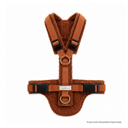 Hundegeschirr CARE Teddy cognac