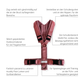 Hundegeschirr PURE outdoor altrosa