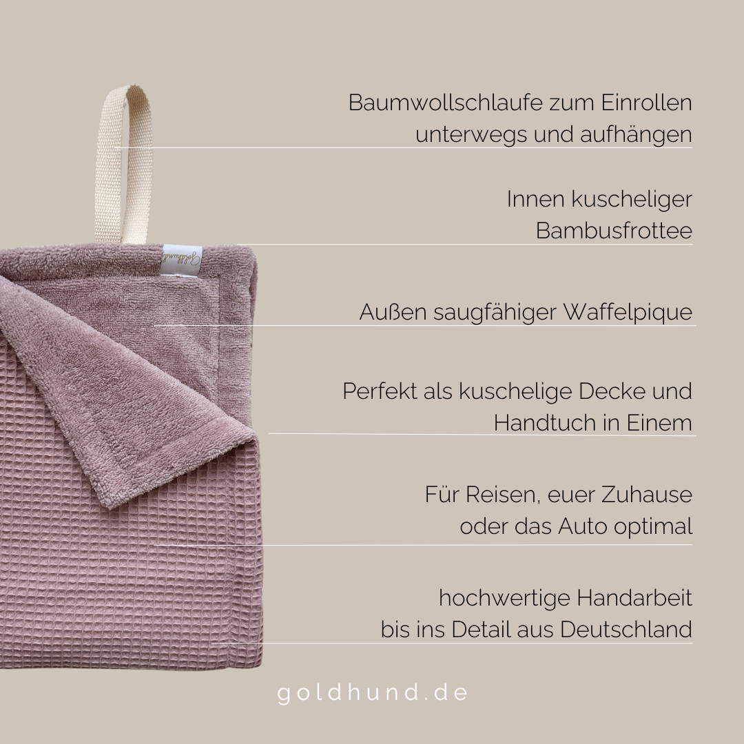 Pfotenhandtuch paw towel blush