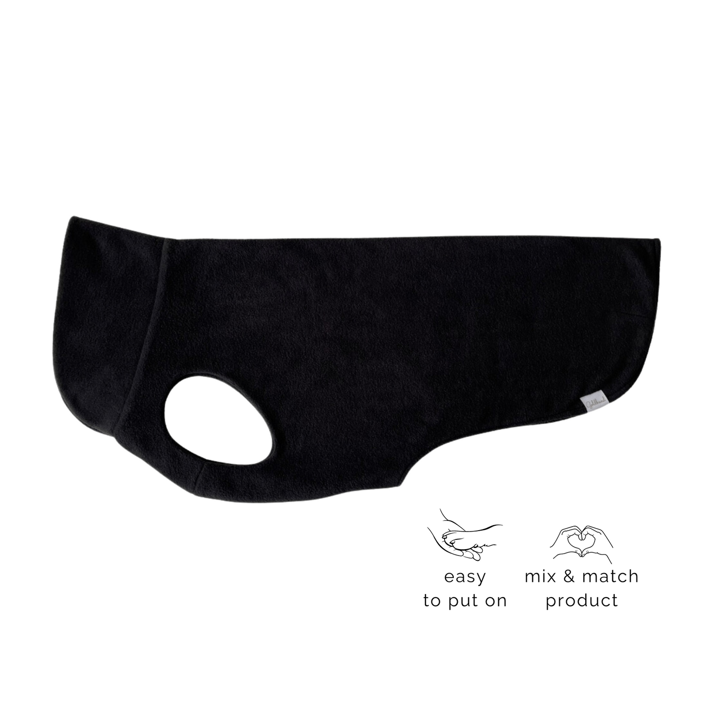 Hundepullover CosyShirt stay warm schwarz
