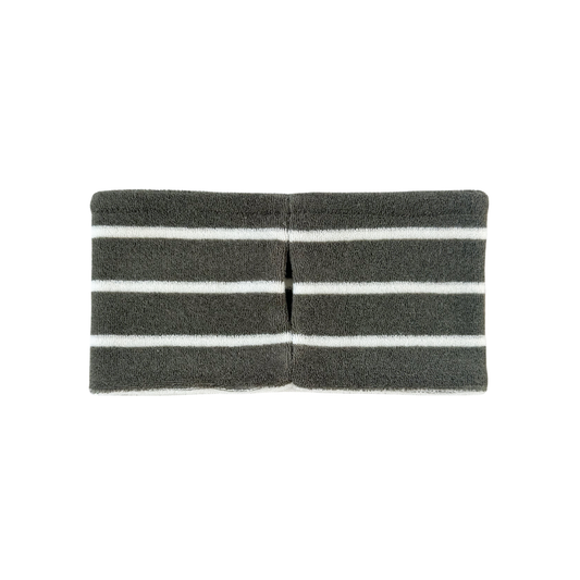 Hundeloop Frottee dry stripes moos