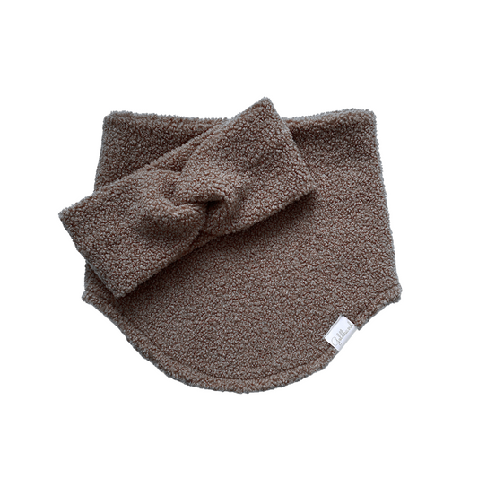 Stirnband Twist Teddy taupe
