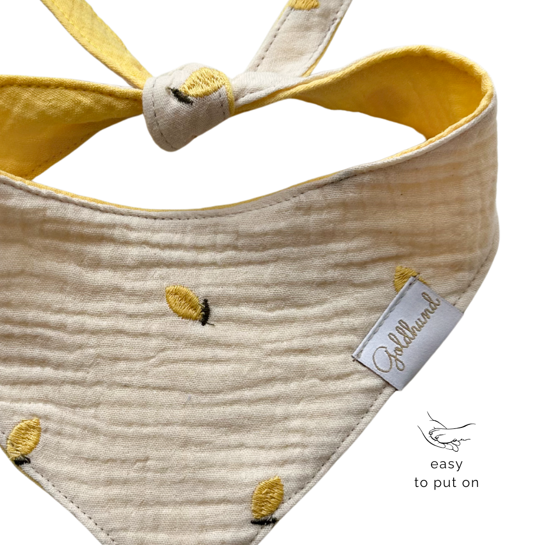 Hundehalstuch lemon