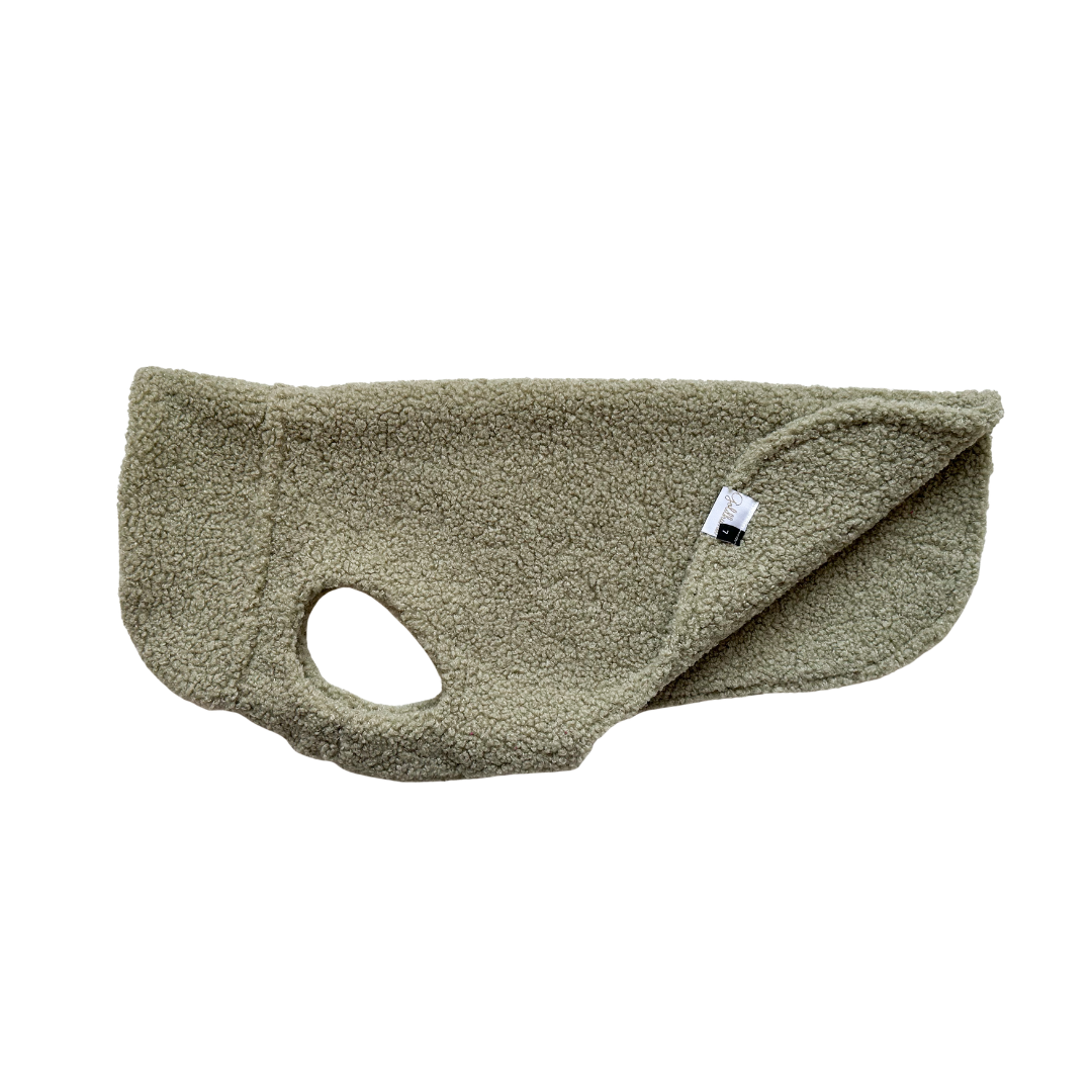 Hundepullover CosyShirt stay warm Teddy sage