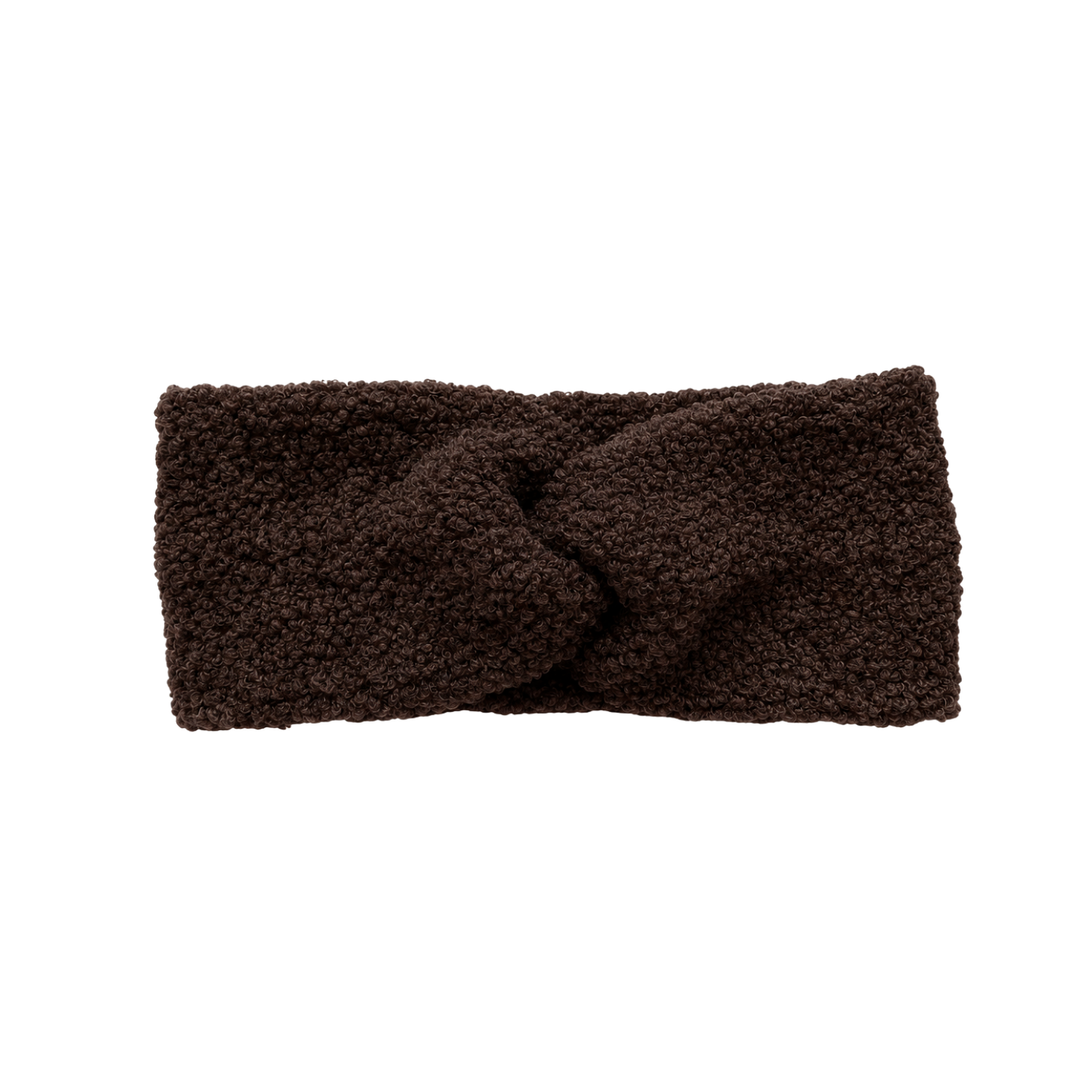 Stirnband Twist Teddy dunkelbraun
