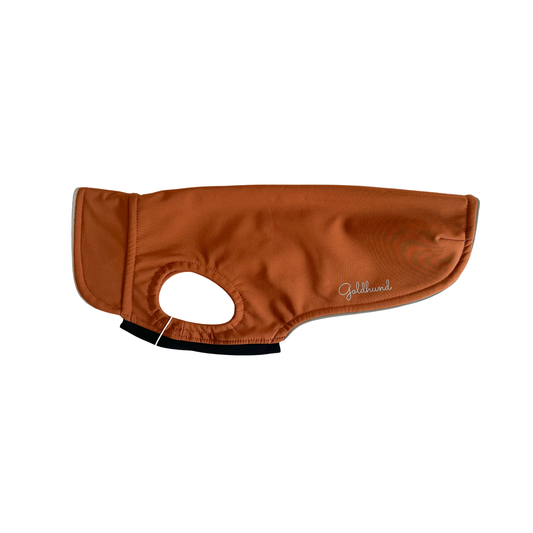 SALE leichter Hundemantel CosyShell light cognac Gr 4 long