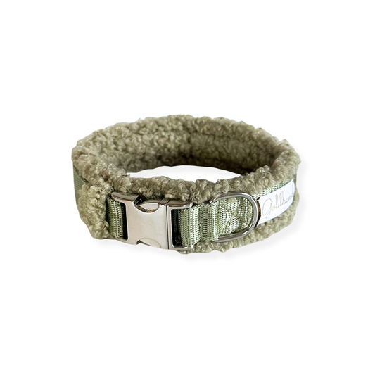 Hundehalsband Teddy sage